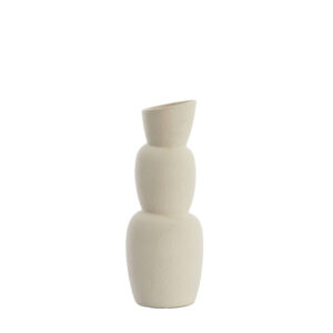 Vaas doorsnee 14,5x37,5cm Aram ceramics cream